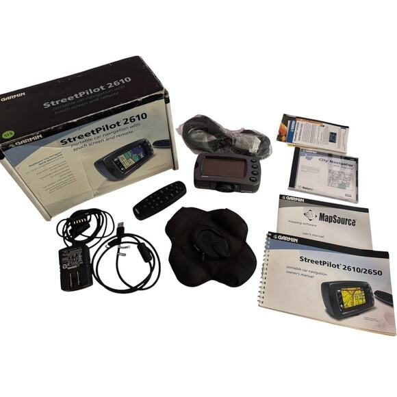 Garmin Streetpilot 2610 Navigator Complete In Original Box Remote Chords Papers - Picture 3 of 15